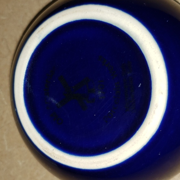 Old Amsterdam Porcelain Works, Tea Pot and Cup Set, Cobolt /Royal Blue 1701 - Picture 3 of 3